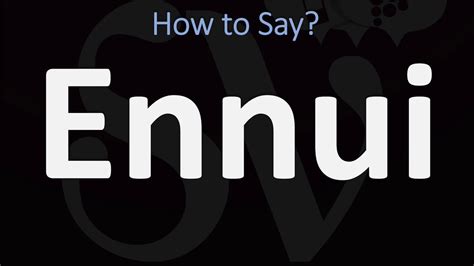 Improve your american english pronunciation of the word ennui. Free online practice with real-time pronunciation feedback. Over 10000 words available. 